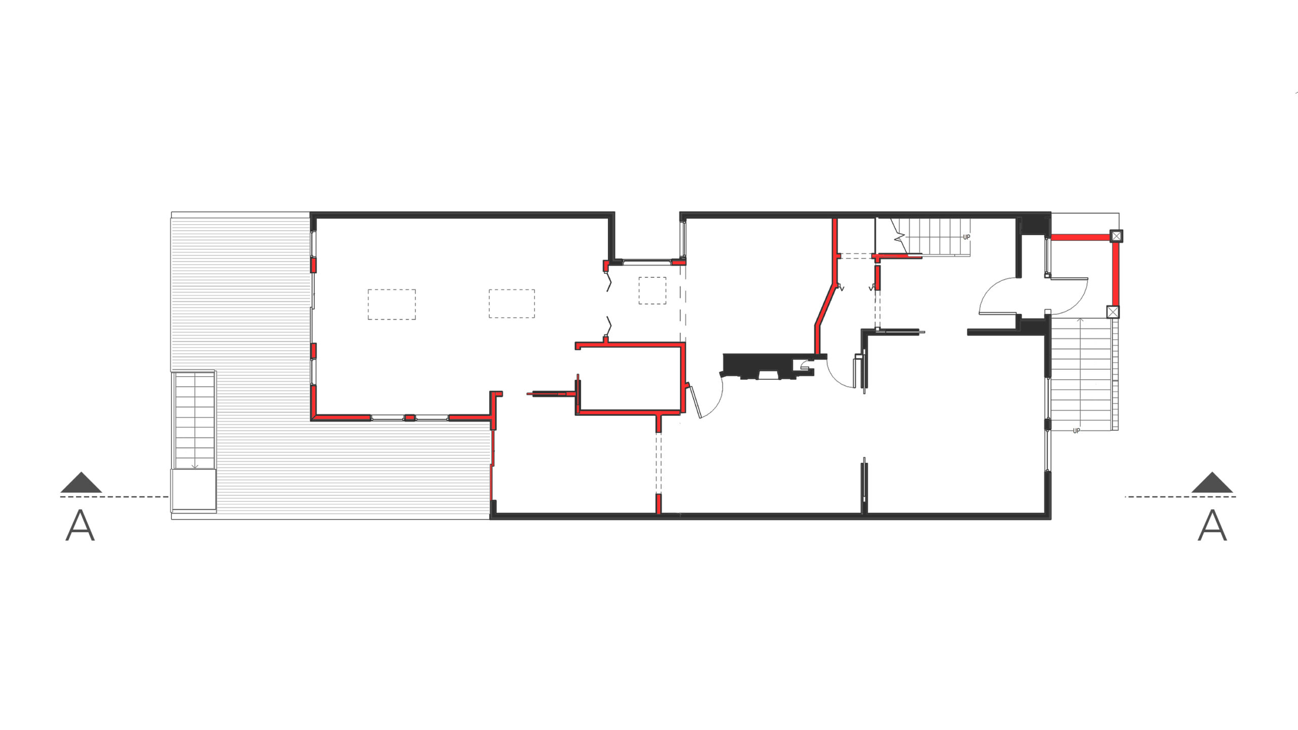 Demolition Main Level Floor Plan