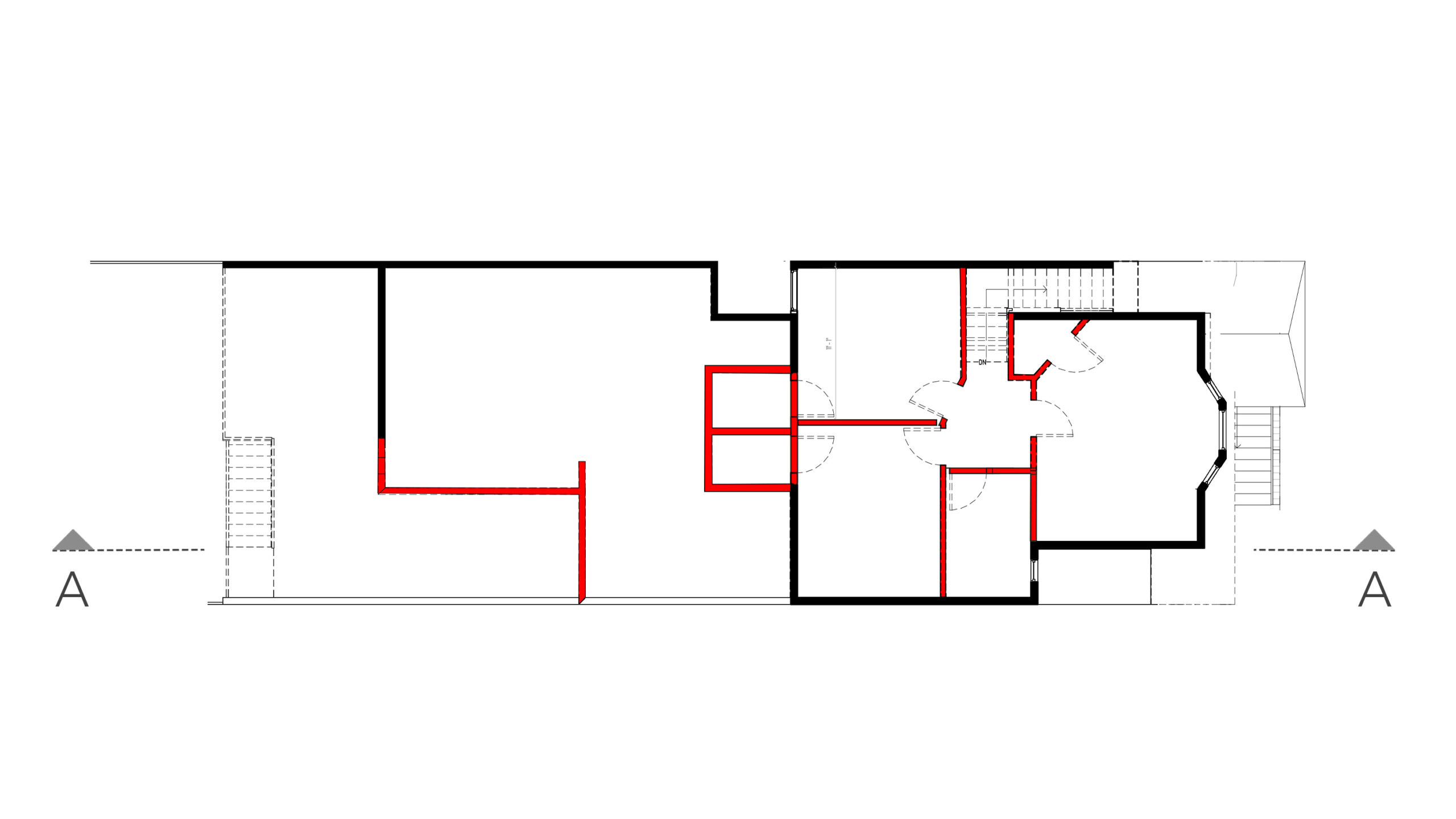 Demolition Upper Level Floor Plan